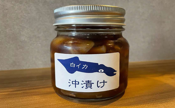 白イカ(ケンサキイカ)の沖漬け150g×4個セット 島根県松江市/海ひこ株式会社 [ALDY002]