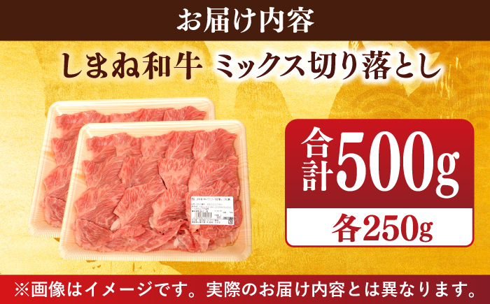 【ブランド牛・しまね和牛】ミックス切り落とし 250g×2パック 生姜焼き・肉じゃが用 島根県松江市/Do corporation株式会社（しまね和牛） [ALFU012]