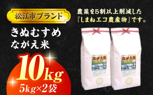 松江市産きぬむすめ「ながえ米」10kg(5kg×2) 島根県松江市/有限会社藤本米穀店 [ALCG001]