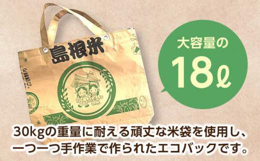 五ツ星お米マイスターお薦め 米袋エコバッグときぬむすめ 2kg 島根県松江市/株式会社沼田米穀店 [ALBU007]