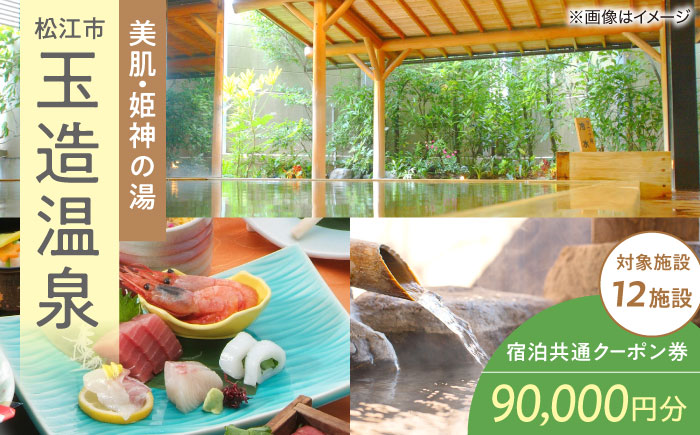 玉造温泉共通クーポン券 寄附額30万円 90000円分クーポン 島根県松江市/玉造温泉旅館協同組合 [ALHN004]