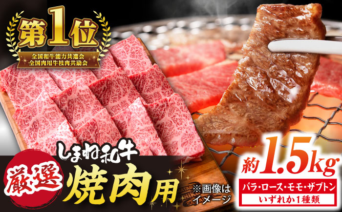 極上厳選！受賞歴多数 しまね和牛 焼肉 計1.5g(250g×6P) 島根県松江市/株式会社O.R.C [ALEF077]