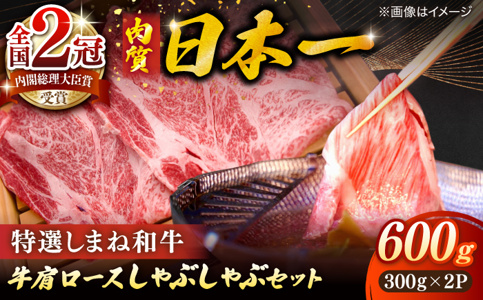 肉質日本一！特選しまね和牛しゃぶしゃぶセット(300g×2パック) 人気 おすすめ 島根県松江市/株式会社かがり陽 [ALGP020]