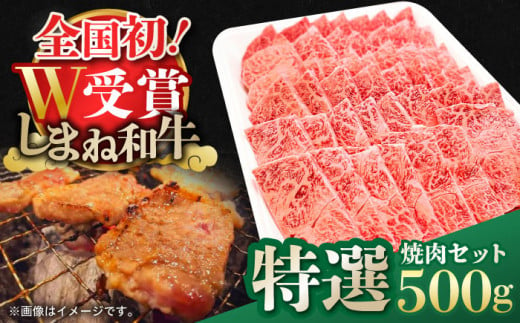 特選焼肉セット 500g しまね和牛 島根県松江市/有限会社神戸屋 [ALGF003]