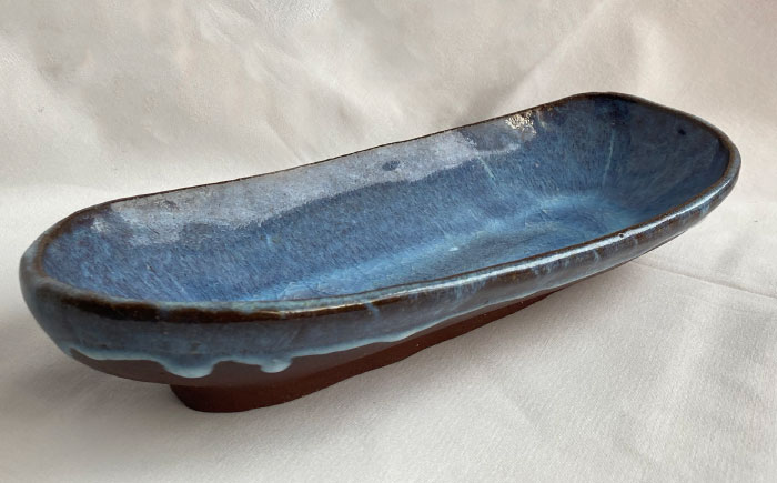 【数量限定12皿】来待粘土 楕円鉢 島根県松江市/火の川焼松江陶苑 [ALGH003]