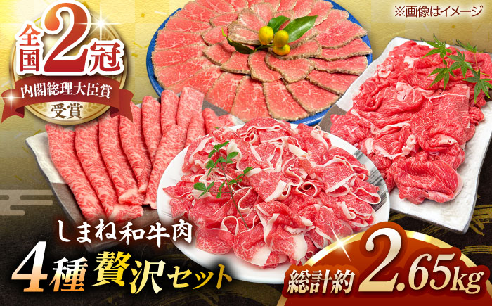 その旨味、最上級！「しまね和牛肉」4種贅沢セット単品 島根県松江市/有限会社おき精肉店 [ALFT084]