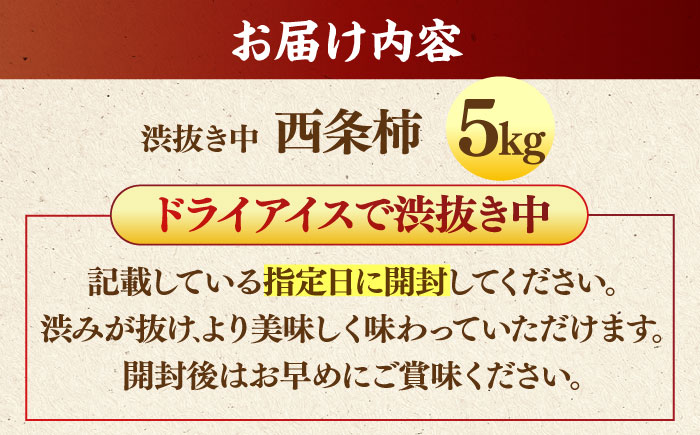 【先行予約】【数量限定】【秀品】 とろ〜り甘さの極み！合わせ柿 5kg 島根県松江市/マルカミ農縁株式会社 [ALCM004]