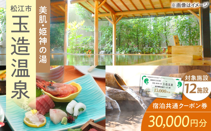 玉造温泉共通クーポン券 寄附額10万円 30000円分クーポン 島根県松江市/玉造温泉旅館協同組合 [ALHN002]