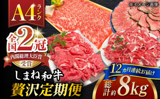 【全12回定期便】しまね和牛肉 定期便【高級 焼肉勇花理(ゆうかり)】 島根県松江市/有限会社おき精肉店 [ALFT007]