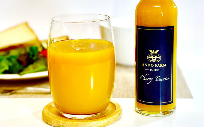 黄色いチェリートマトジュース180ml×5本 島根県松江市/有限会社安藤農園 [ALID003]
