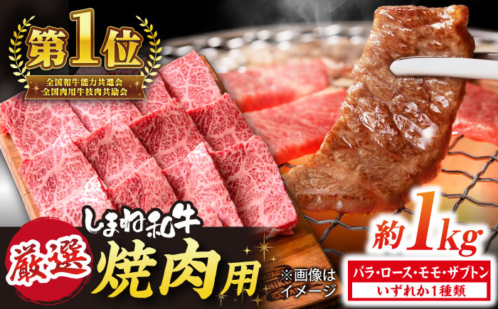 極上厳選！受賞歴多数 しまね和牛 焼肉(1kg) 島根県松江市/株式会社O.R.C [ALEF002]
