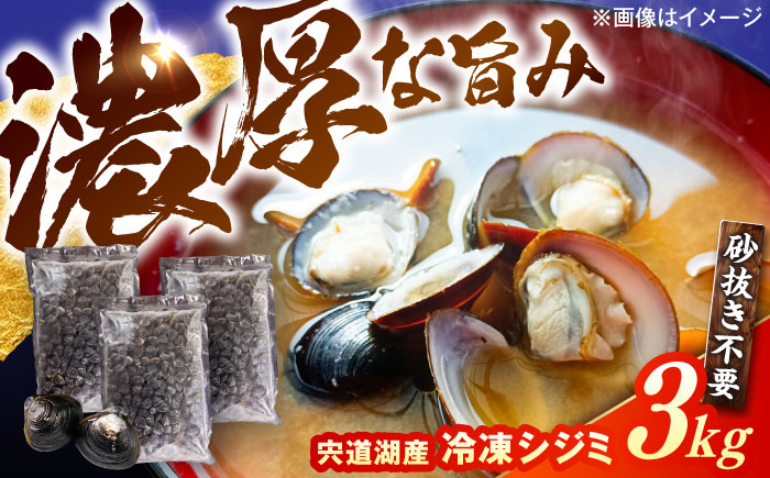 濃厚な旨み！宍道湖産冷凍シジミ3kg　島根県松江市/株式会社山光食品 [ALHZ003]