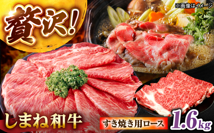 しまね和牛ロース 1.6kg(400g×4パック) すき焼き用 島根県松江市/株式会社さんれいフーズ [ALFR015]