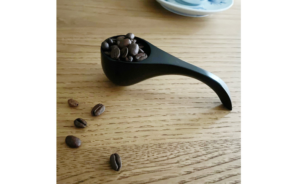 黒柿　真黒　コーヒーメジャー　漆塗り