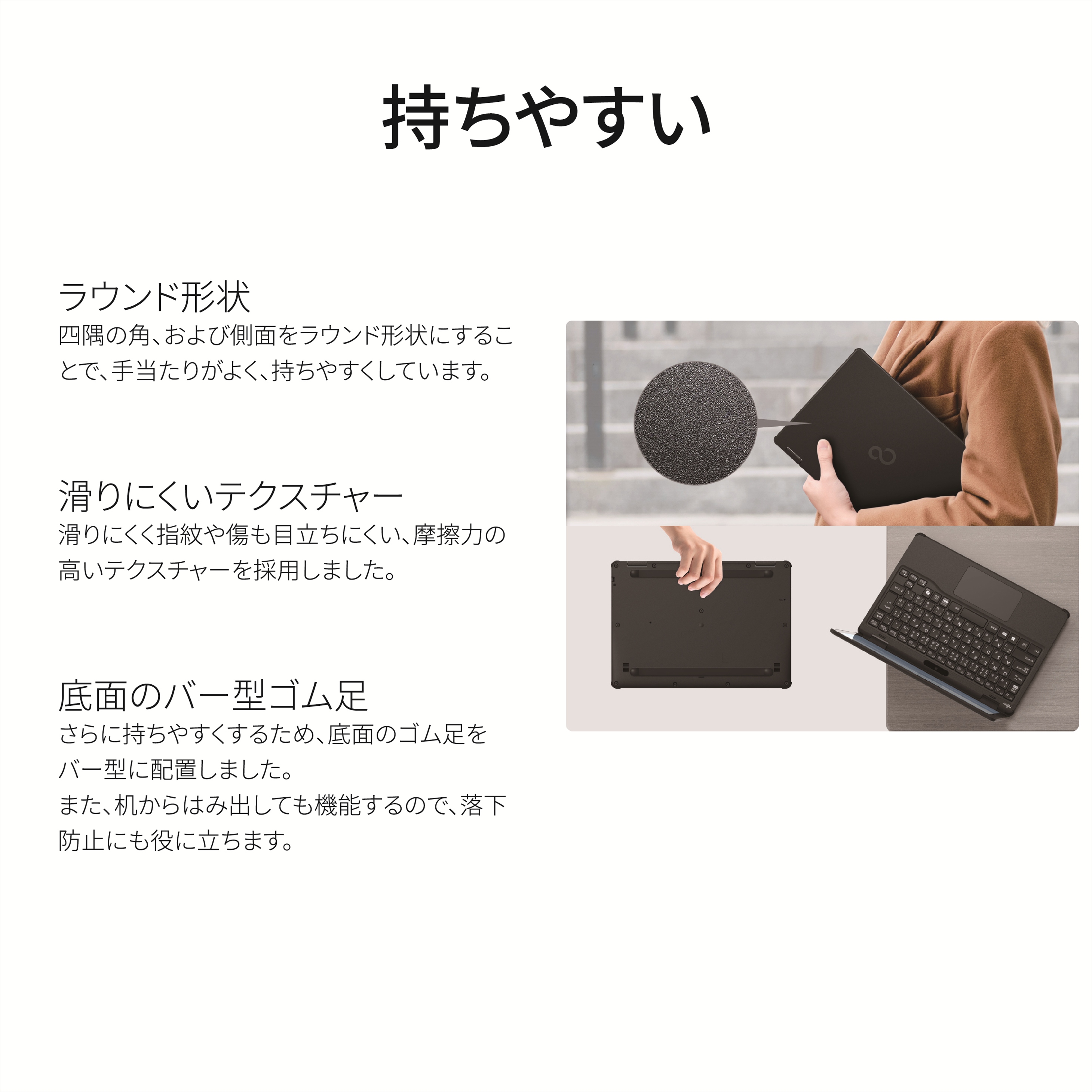 パソコン 富士通 LIFEBOOK WQ1/K1 Windows11 Intel Celeron N4500 メモリ8GB 約128GB フラッシュメモリ Office有り【39-001】