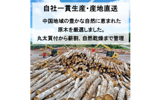 【定期便3回】出雲の薪屋「多木々」　 定期便（1箱約18kgを3回お届けします)