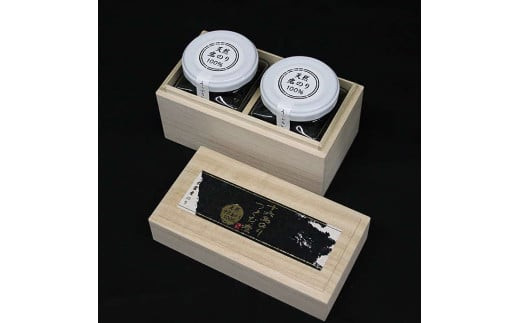 十六島のり100％、佃煮2本桐箱セット