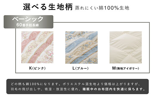羽毛布団 打ち直し シングル掛け1枚→シングル掛け1枚 【ベーシックコース】 冬用 綿100% リフォーム