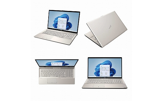 ノートパソコン 富士通  LIFEBOOK WNB/H1 Windows11 Office有 AMD Ryzen 7 メモリ8GB 256GB SSD HD Webカメラ内蔵【54_8-001】