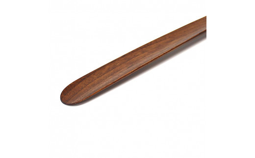 けやき　手彫り靴べら　漆塗り