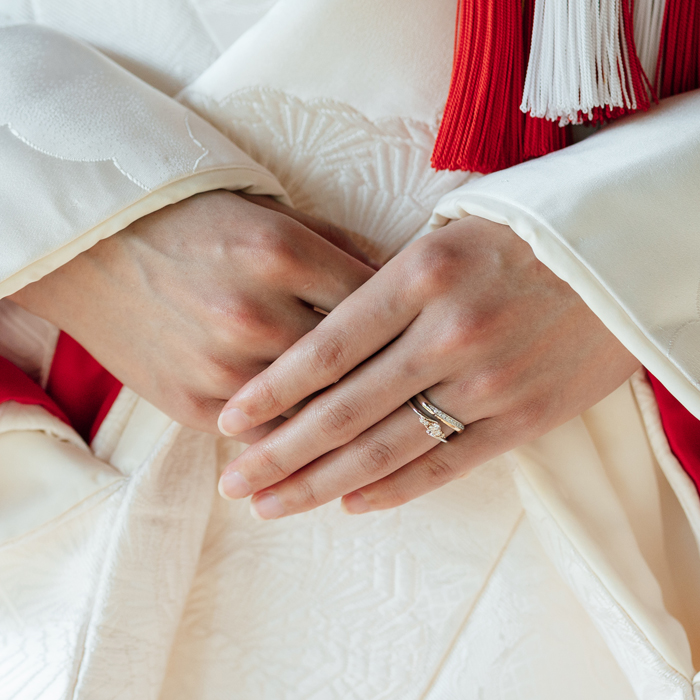 出雲市オリジナル婚姻届+出雲の婚約指輪（ダイヤモンドリング）「出雲結」縁結-えん-【111_9-001】