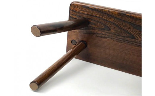 けやき　手付きスツール　漆塗り