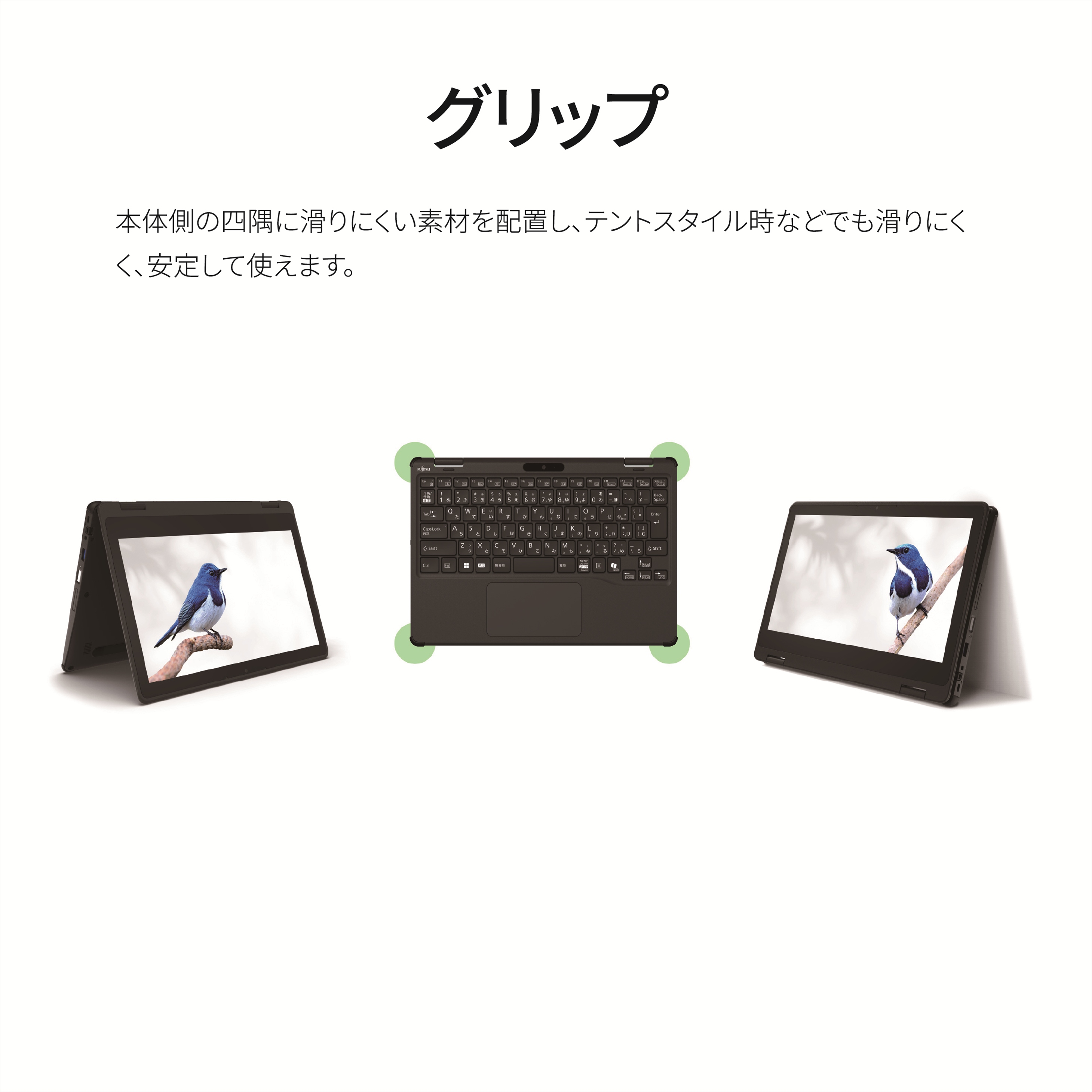 パソコン 富士通 LIFEBOOK WQ1/K1 Windows11 Intel Celeron N4500 メモリ8GB 約128GB フラッシュメモリ Office有り【39-001】