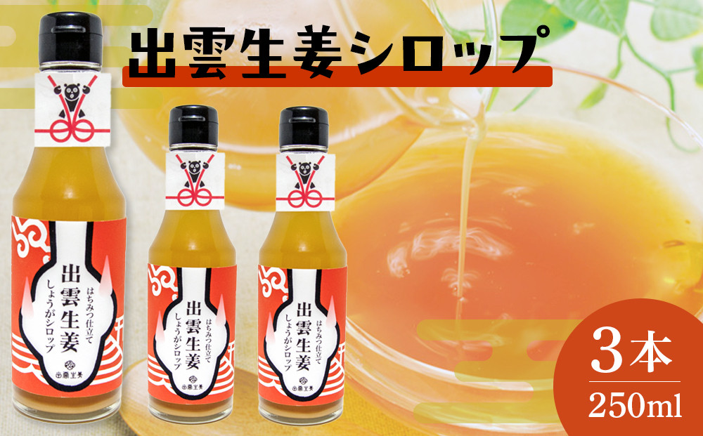 出雲生姜シロップ３本セット