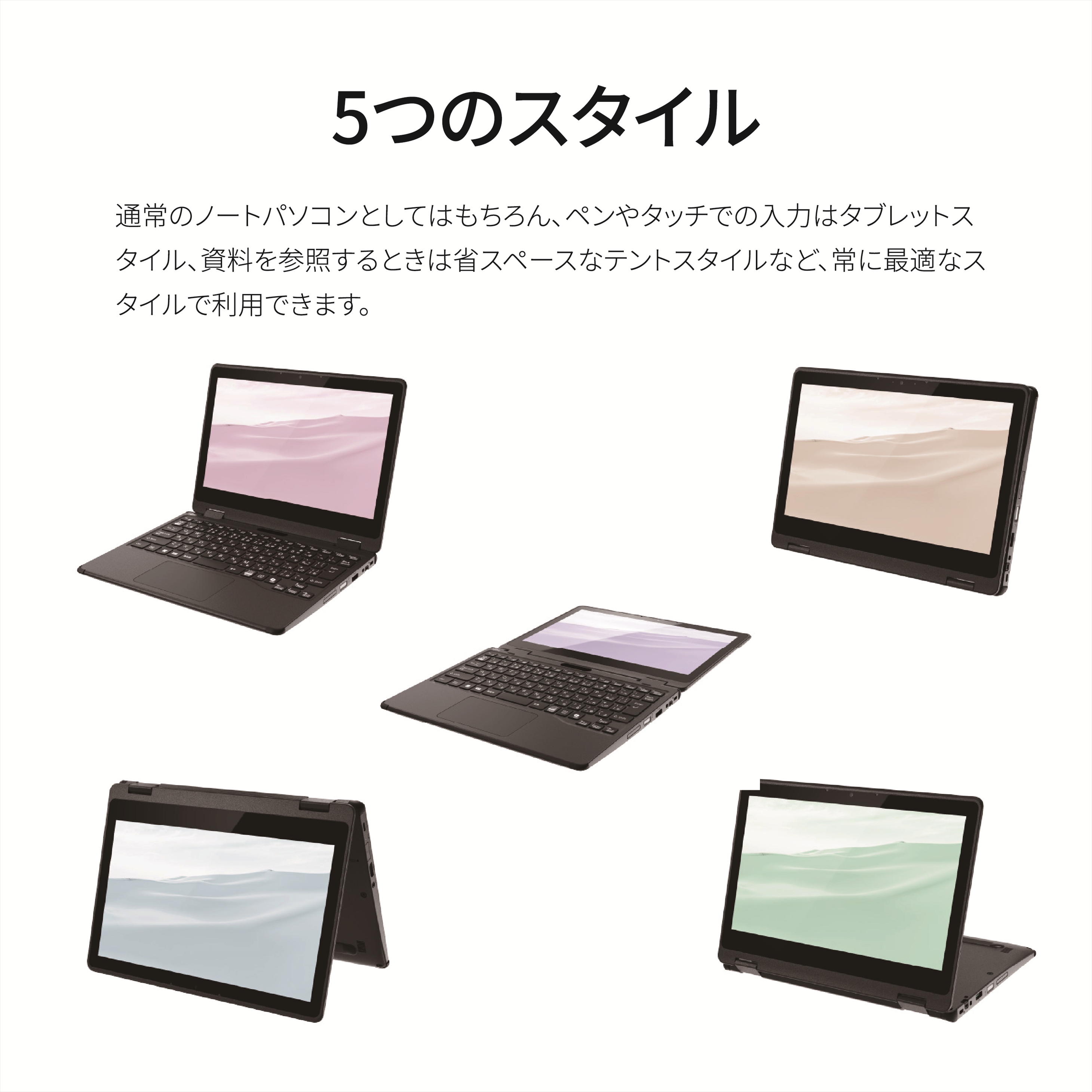 パソコン 富士通 LIFEBOOK WQ1/K1 Windows11 Intel Celeron N4500 メモリ8GB 約128GB フラッシュメモリ Office有り【39-001】