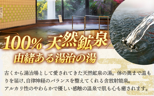 湯田山荘 入浴回数券 12枚綴り×2セット【入浴券 温泉 チケット 100% 天然鉱泉 くつろぎ 癒し リフレッシュ ご褒美 贅沢 旅行 立ち寄り湯 温泉宿 島根県 安来市】【44-ED-02】