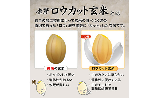 金芽ロウカット玄米 島根県産 きぬむすめ 8kg （2kg×4袋）≪ 栽培期間中 農薬・化学肥料不使用 ≫【令和7年産 ロウカット 玄米 時短 食物繊維 無洗米 金芽米 小分け 新生活応援 お試し 食べやすい 安来市 東洋ライス 】【36-SS-79】