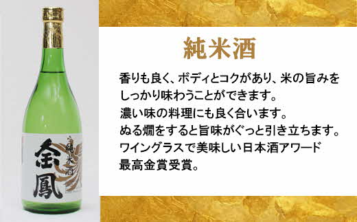 金鳳 純米吟醸・純米酒 720mlセット 【日本酒 地酒 ギフト 化粧箱入】