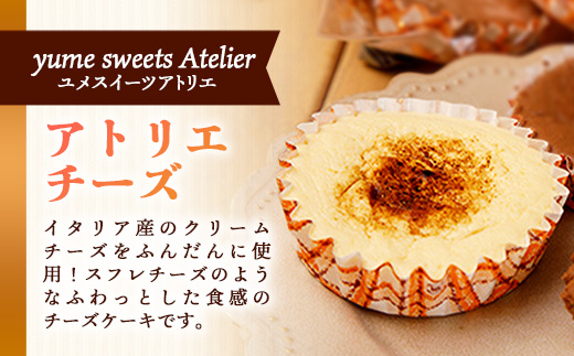 アトリエチーズ10個入り【チーズケーキ ケーキ クリームチーズ 美味しい おやつ お菓子 スイーツ ギフト 贈り物 おもてなし ご自宅用 島根県 安来市】【16-YA-07】