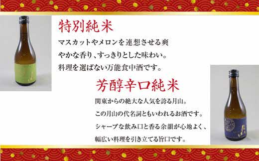 月山 飲み比べ4種 300ml×4本セット