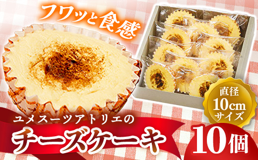 アトリエチーズ10個入り【チーズケーキ ケーキ クリームチーズ 美味しい おやつ お菓子 スイーツ ギフト 贈り物 おもてなし ご自宅用 島根県 安来市】【16-YA-07】