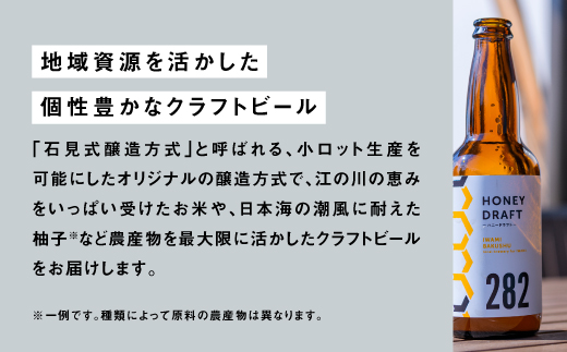 石見麦酒2種4本とレッドチキンカレー2袋 セットC IB-13 330ml×4本【配送不可：離島】