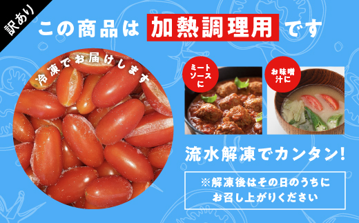 【訳あり】スパルタ生まれのひみこ 冷凍トマト４kg（2kg×2袋）【GC-33】
