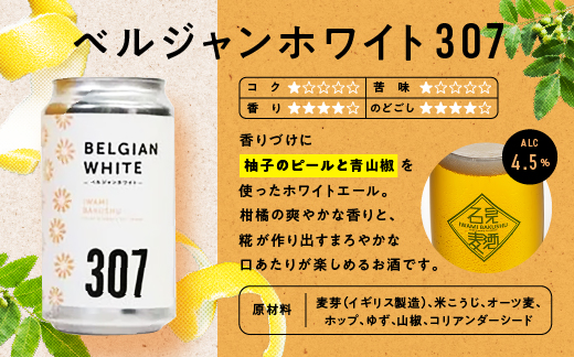 石見麦酒3種6本とまる姫ポークソーセージ2個の詰合せ Aセット【IB-1】350ml×6本【配送不可：離島】