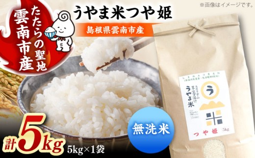 お米【無洗米】神話の里/吉田町「うやま米」つや姫 5kg（5kg×1）無洗米 精米 コメ おこめ お米 つやひめ おすすめ 人気 米 ごはん ご飯 食卓 主食 ブランド米 お取り寄せ グルメ ご当地米 家族 ファミリー 一人暮らし 便利 5キロ おいしい ごはんソムリエ 種もみ ミネラル 国産 新生活 お弁当 朝ごはん 朝食 昼食 ご当地 島根県雲南市/有限会社藤本米穀店 [AIDB092]