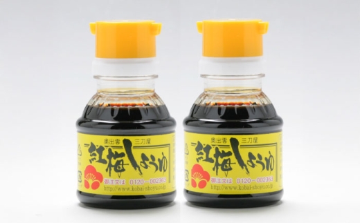 すぐに贅沢、一滴から。さい仕込み卓上醤油100ml×2本セット 調味料 醤油 卓上醤油 しょうゆ こいくち うすくち ギフト 詰め合わせ お歳暮 島根県雲南市/有限会社紅梅しょうゆ [AICV037]