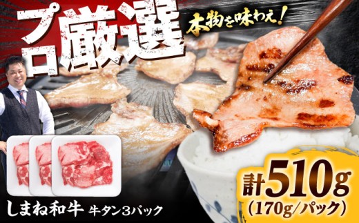 牛タン しまね和牛タン 510g タン 牛たん たん 肉 和牛 牛肉 国産 焼肉 おかず 食卓 料理 夕食 しまね和牛タン 島根和牛 贅沢 おすすめ 人気 ランキング 新鮮 希少部位 国産牛タン タンシタ タン先 タン中 タン元 厚切り 大容量 贈答 贈り物 プレゼント [AIEF004]