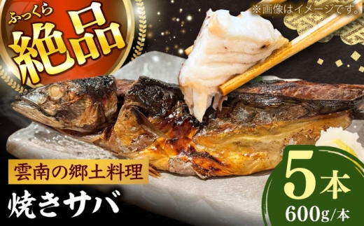 焼きサバ5本セット サバ 焼きサバ 魚 大容量 贈り物 ギフト 海鮮 魚貝 プレゼント 島根県雲南市/有限会社田丸屋魚店 [AIEH007]