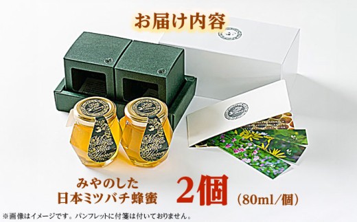 はちみつ 希少な天然日本ミツバチの「はちみつ」 80ml×2個 蜂蜜 国産 日本蜜蜂 ニホンミツバチ 天然 100% 80ml 2個 2本セット セット 詰め合わせ 瓶詰め 生はちみつ 非加熱 完熟 お取り寄せグルメ ご当地グルメ 高級 希少 貴重 贈り物 人気 おすすめ 送料無料 百花蜜 酵素 栄養 健康 美容 パン ヨーグルト 島根県雲南市/みやのしたハチミツ [AICL001]