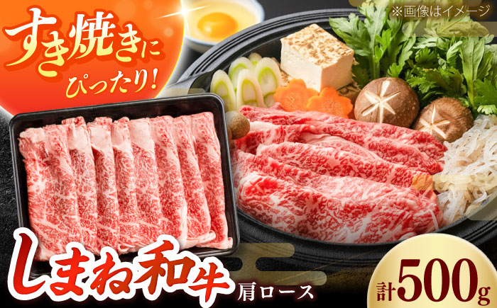 しまね和牛 肩ロース500ｇ（スライス）和牛 牛肉 赤身 焼肉 スライス / 島根県雲南市 / フジキコーポーレーション株式会社 [AIEA002]