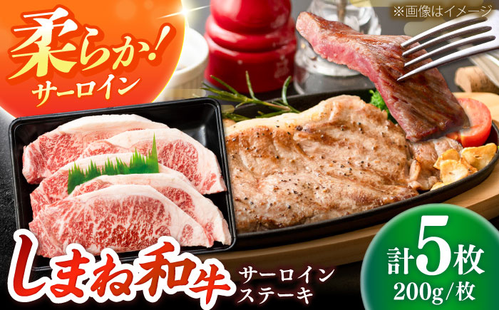 しまね和牛 サーロインステーキ200ｇｘ5枚 和牛 牛肉 ステーキ / 島根県雲南市 / フジキコーポーレーション株式会社 [AIEA006]