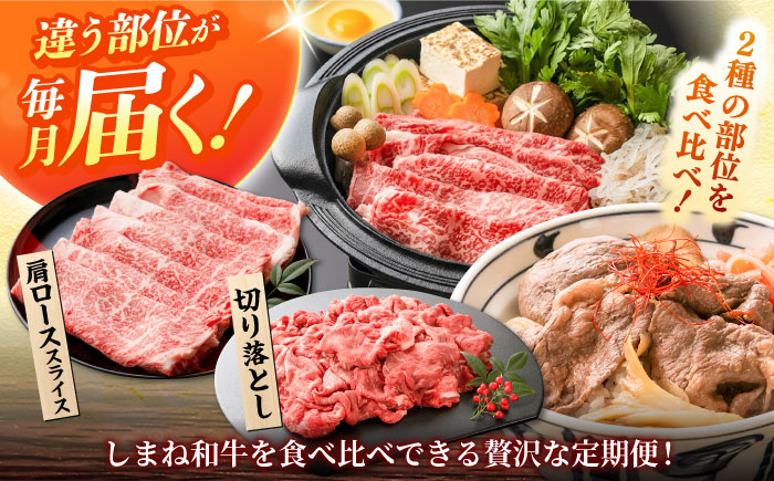 【全2回定期便】島根和牛 おかず格上げコース 和牛 牛肉 定期便 肉 切り落とし ロース / 島根県雲南市 / フジキコーポレーション株式会社 [AIEA012]