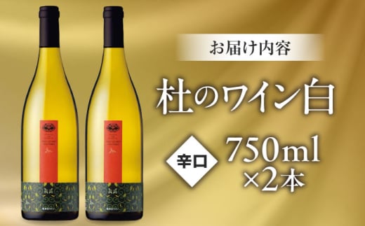 ワイン 奥出雲葡萄園 杜のワイン白　2本セット? ?国産 ワイン セット 白ワイン 2本 2本セット 詰め合わせ 飲み比べ セット お酒 酒 アルコール 日本ワイン 国産ワイン 地ワイン 750ml やや甘口 スッキリ 飲みやすい お取り寄せ プレゼント 贈答 お祝い 誕生日 記念日 パーティー 人気 おすすめ 送料無料 冷酒 島根県雲南市/有限会社奥出雲葡萄園[AICS053]
