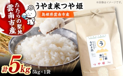 お米 神話の里/吉田町「うやま米」つや姫 5kg（5kg×1） 白米 精米 コメ おこめ お米 つやひめ おすすめ 人気 米 ごはん ご飯 食卓 主食 ブランド米 お取り寄せ グルメ ご当地米 家族 ファミリー 一人暮らし 便利 5キロ おいしい ごはんソムリエ 種もみ ミネラル 国産 新生活 お弁当 朝ごはん 朝食 昼食 ご当地 島根県雲南市/有限会社藤本米穀店 [AIDB086]