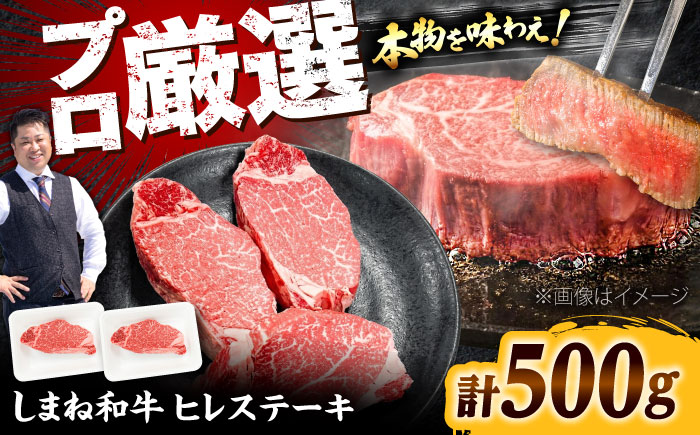しまね和牛 ヒレステーキ500g 和牛 牛肉 国産 国産牛 赤身 ステーキ ヒレ 人気 黒毛和牛 ギフト 島根県雲南市/株式会社O.R.C [AIEF023]