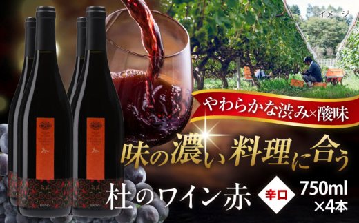 奥出雲葡萄園 杜のワイン赤 4本セット ワイン お酒 ギフト 国産 熟成ワイン 熟成 酒 赤 赤ワイン 辛口 果実酒 お祝 贈答用 アルコール フルボトル 飲料 島根県雲南市/有限会社奥出雲葡萄園 | 赤ワインセット おすすめ 人気 詰め合わせ 4本 ワインギフト プレゼント 贈り物 パーティー 家飲み 宅飲み 晩酌 誕生日 お徳用 まとめ買い [AICS049]